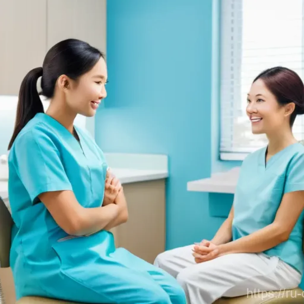 치과위생사 해외 근무 시 문화적 차이 - **Eastern Culture Dental Consultation**
A serene and meticulously clean dental consultation room...