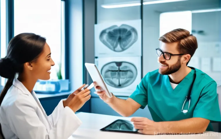 치과위생사 직업 만족도 조사 - **Prompt: The Empowered Patient and Caring Hygienist**
"A bright, modern dental examination room... 치과위생사 직업 만족도 조사 - **Prompt: The Empowered Patient and Caring Hygienist**
"A bright, modern dental examination room...