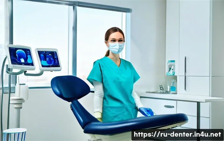 치과위생사 병원 인프라 이해하기 - **Prompt: Modern Dental Clinic Infrastructure and Hygienist at Work**
    A bright, ultra-modern den...